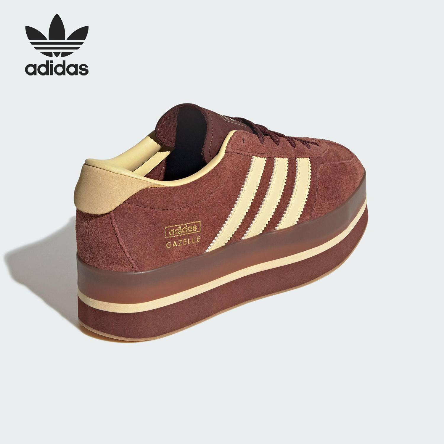 Adidas/阿迪达斯正品三叶草女士防滑厚底潮流运动板鞋JS3928