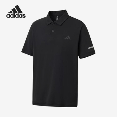 Adidas/阿迪达斯正品新款男黑色时尚简约短袖Polo衫KX2745