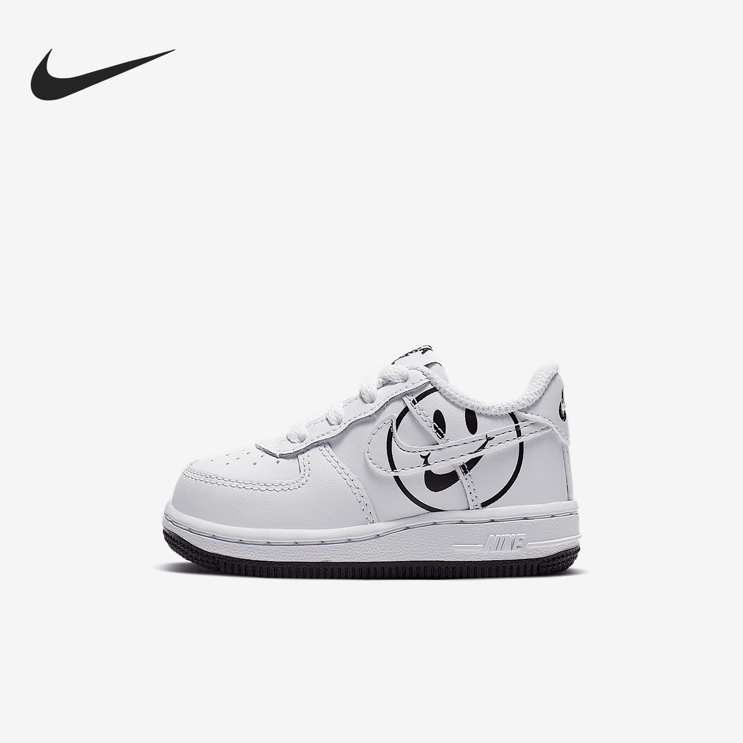 Nike/耐克正品FORCE 1 LV8 2婴童图案轻便休闲板鞋BQ8275-100