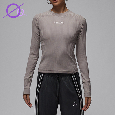 Nike/耐克正品Jordan Flight女士日常圆领运动紧身T恤IO9717-016