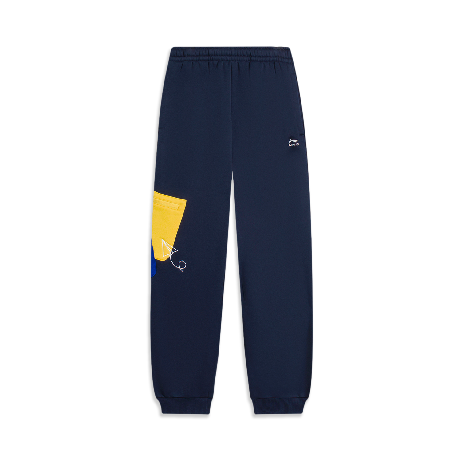 Lining/李宁正品男小大童运动生活系列束脚加绒保暖卫裤YKLS445-3