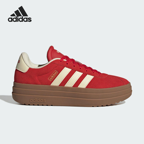 Adidas/阿迪达斯正品VL COURT BOLD女士经典厚底耐磨板鞋KJ6852