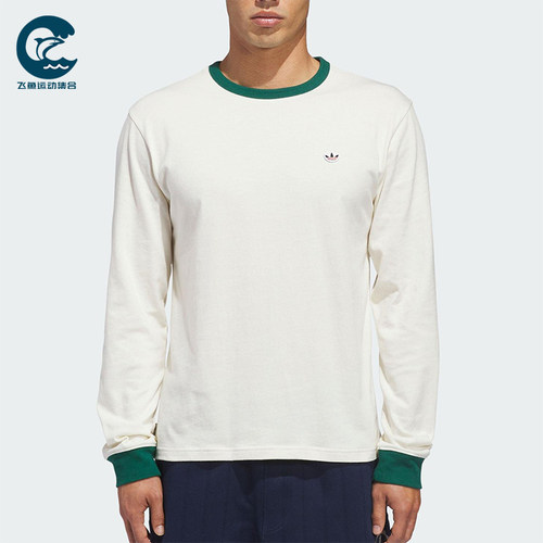 Adidas/阿迪达斯正品三叶草男女休闲圆领套头运动长袖上衣JM7456