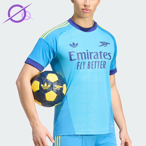 Adidas/阿迪达斯正品三叶草男士套头足球短袖运动T恤KB9966