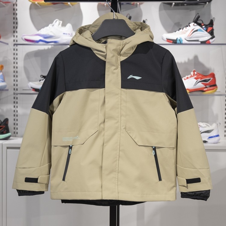 李宁正品户外系列男大童宽松保暖三合一羽绒内胆冲锋衣YWBU013-1,童装/婴儿装/亲子装,羽绒服,淘宝优惠券,粉丝福利购,淘宝优惠卷