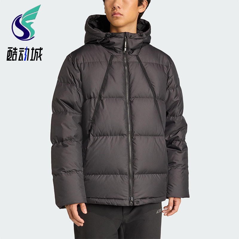 Adidas/阿迪达斯正品GOOSE DOWN JACKET男士休闲防风羽绒服JV6210