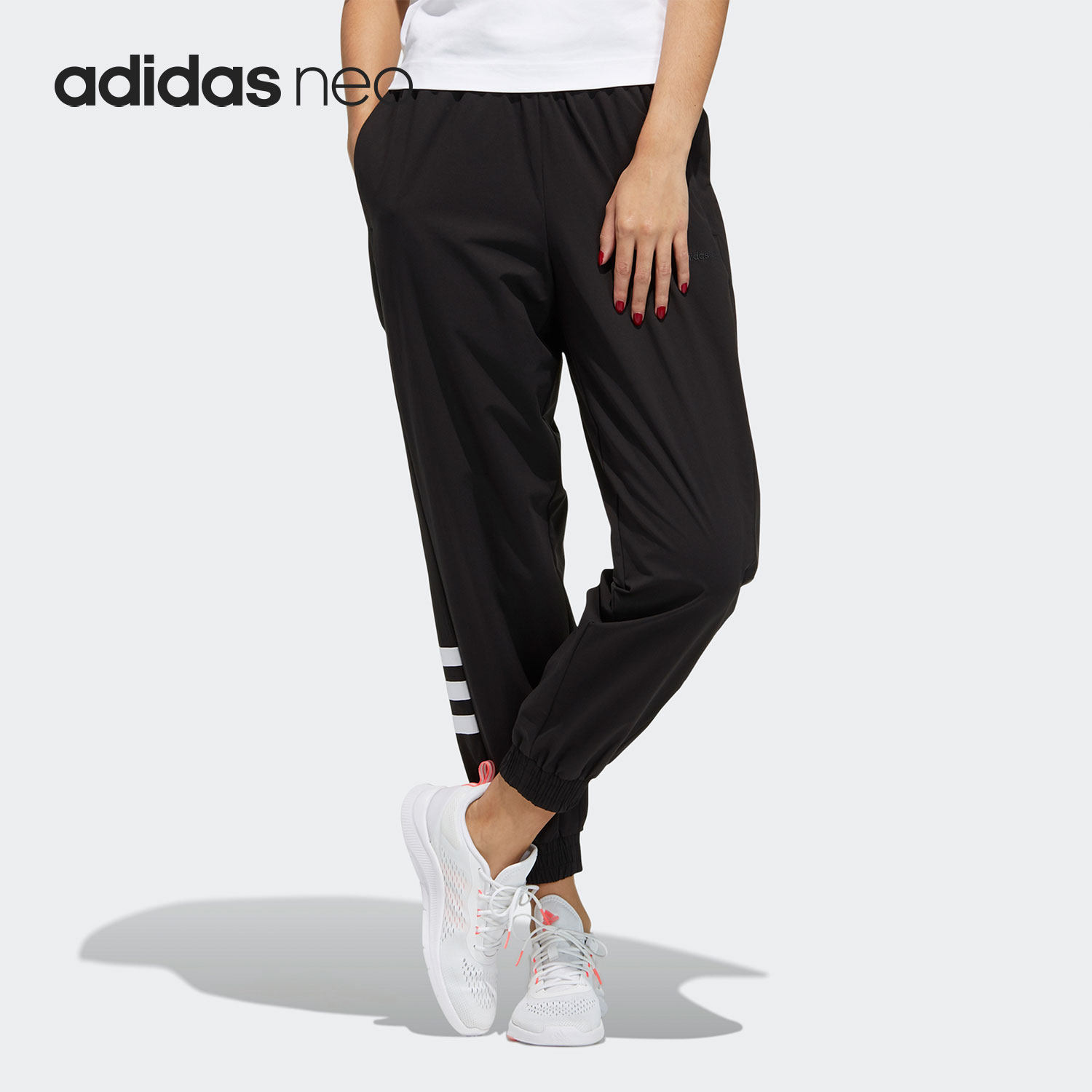 Adidas/阿迪达斯收口跑步运动裤