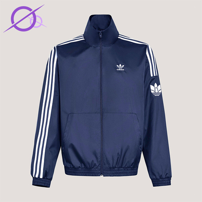 Adidas/阿迪达斯正品Adicolor男女运动日常休闲立领夹克KV8856