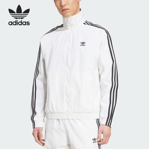 Adidas/阿迪达斯正品三叶草男士运动梭织立领休闲日常外套JY1328
