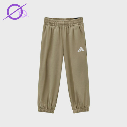 Adidas/阿迪达斯正品下装拼色松紧儿童经典休闲舒适长裤KU9514
