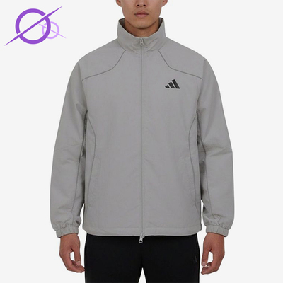 Adidas/阿迪达斯正品立领拉链夹克新款男跑步夹克外套KY9984