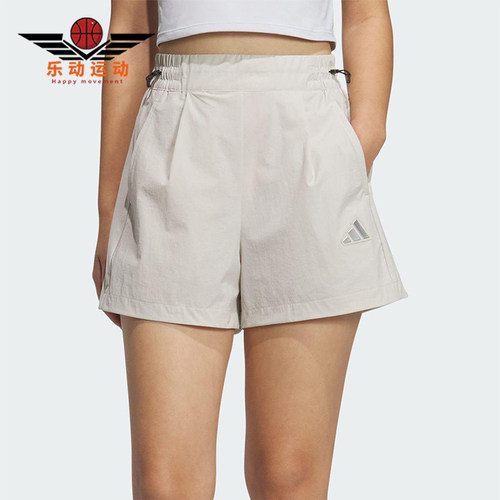 Adidas/阿迪达斯正品2025夏季女士经典梭织透气跑步短裤JM8827