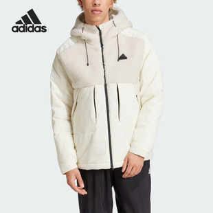 Adidas/阿迪达斯正品CITY ESCAP J男士保暖拼接棉服IV9767