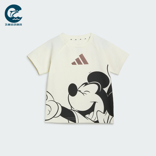 Adidas/阿迪达斯正品婴童休闲透气舒适短袖短裤套装KG6112