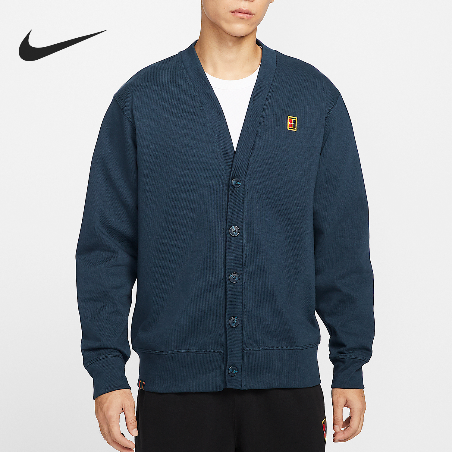 Nike/耐克正品Court Fairway男士长袖针织休闲运动开衫IM9362-478