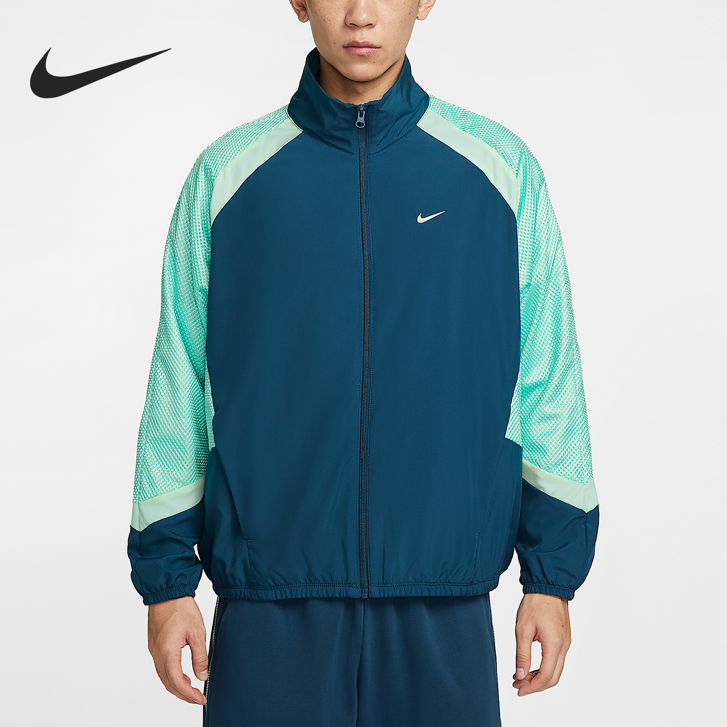 Nike/耐克正品Icon男士梭织薄绒复古宽松夹克外套HV3364-415