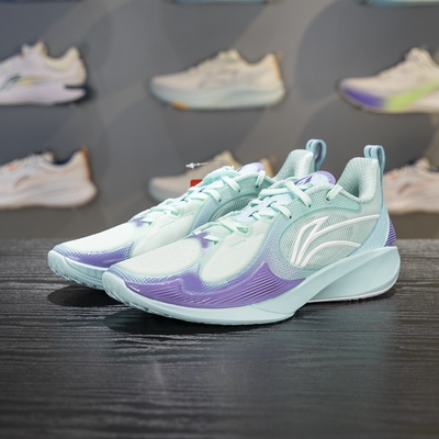 李宁正品闪凌2V2男子防滑耐磨透气运动训练实战篮球鞋ABPV003-7