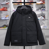 防泼水抗寒户外短羽绒服AYMU363 李宁正品 运动潮流系列男女同款
