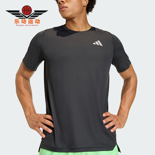 Adidas/阿迪达斯正品夏季男士休闲跑步运动短袖圆领短袖T恤JZ7761