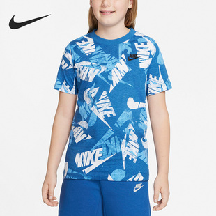 耐克正品 T恤DO1816 当季 大童运动印花短袖 407 新款 Nike