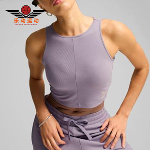 款 夏季 女士套头无袖 针织圆领短款 Puma 透气背心626625 彪马正品