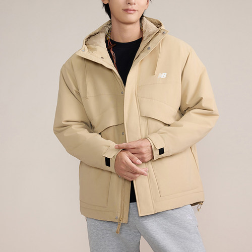 New Balance/NB正品户外男士连帽保暖运动休闲棉服AMJ43377-INC