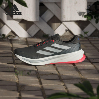 Adidas/阿迪达斯正品2025秋季款男士系带运动减震跑步鞋JQ7699