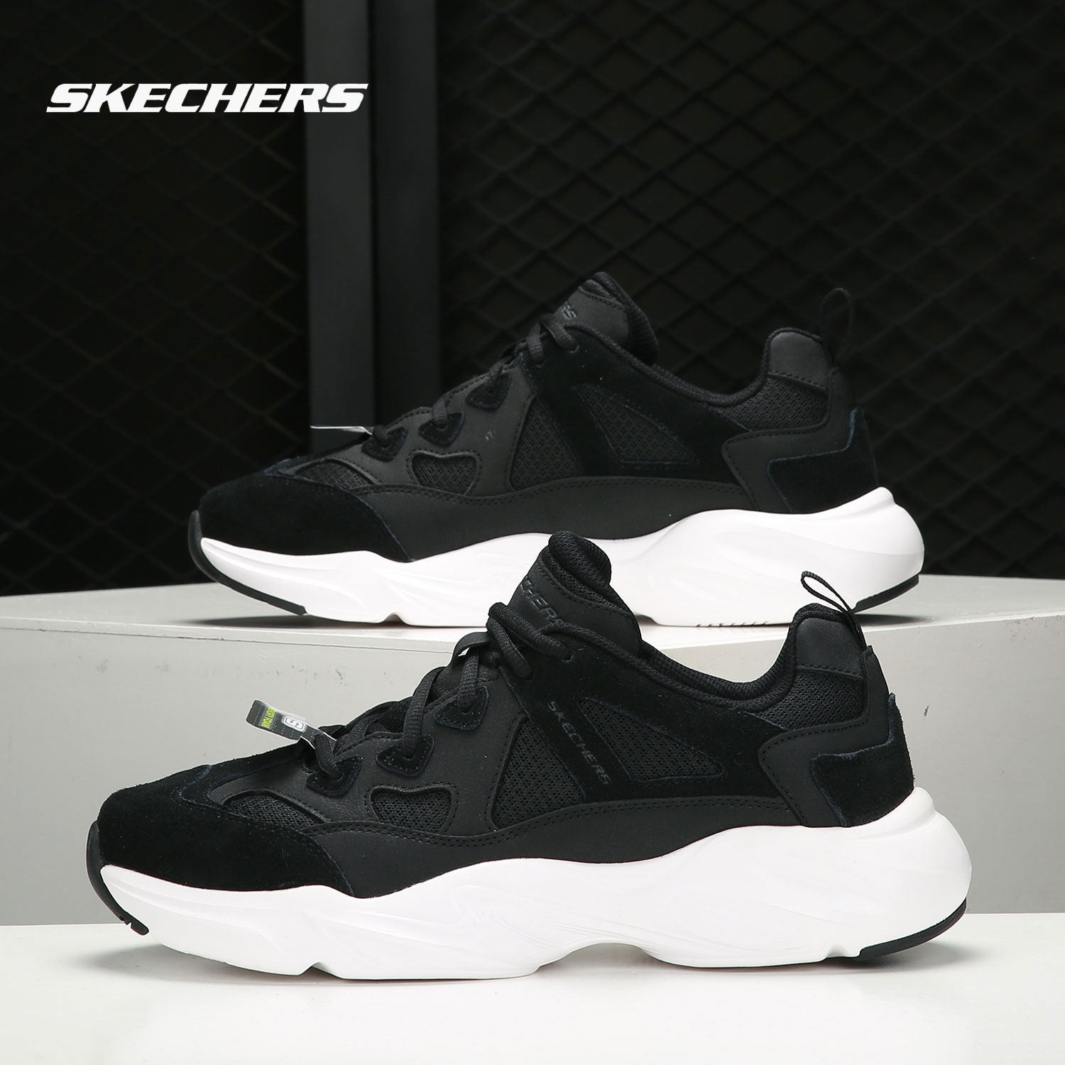 Skechers/斯凯奇正品当季新款男子厚底复古运动耐磨休闲鞋,运动鞋new,运动休闲鞋,淘宝优惠券,粉丝福利购,淘宝优惠卷