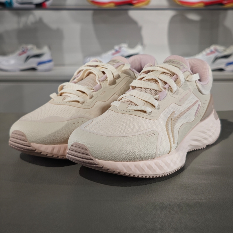 李宁正品女子柔软回弹休闲慢跑鞋