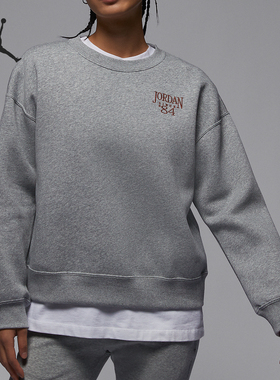 Nike/耐克正品Jordan Brooklyn 女子加绒圆领卫衣FN5438-063