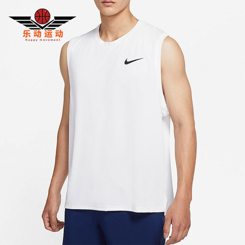 Nike/耐克正品夏季新款男士跑步经典训练无袖背心T恤CZ1185-100