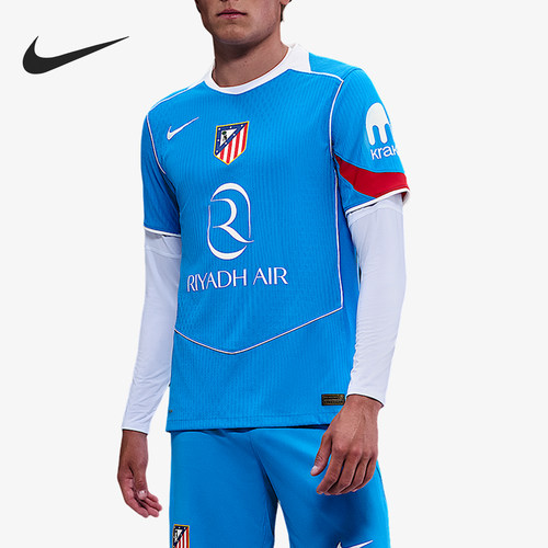 Nike/耐克正品马德里竞技男士干爽透气足球运动T恤HM3192-407