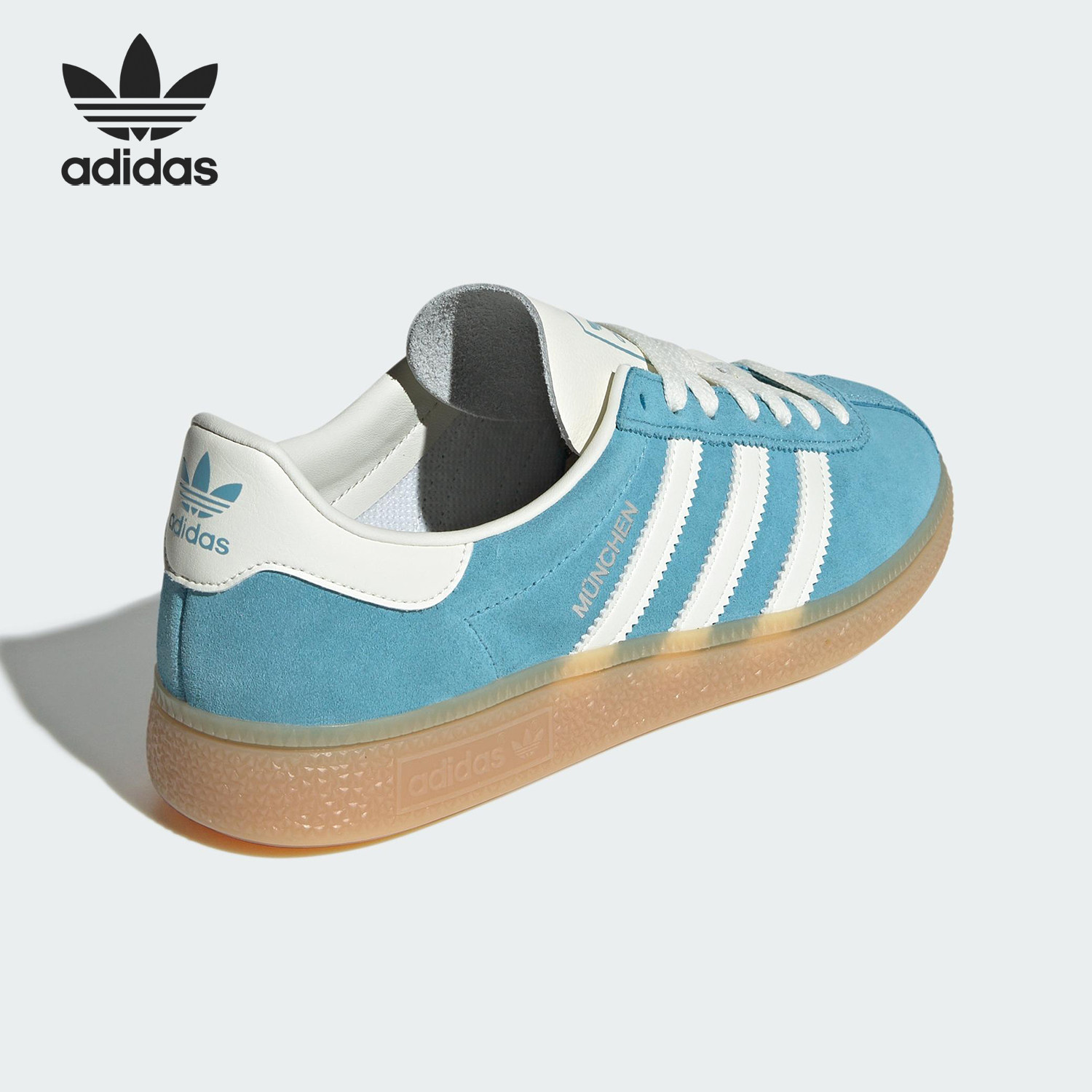 Adidas/阿迪达斯正品三叶草女士经典复古简约系带板鞋JS3991