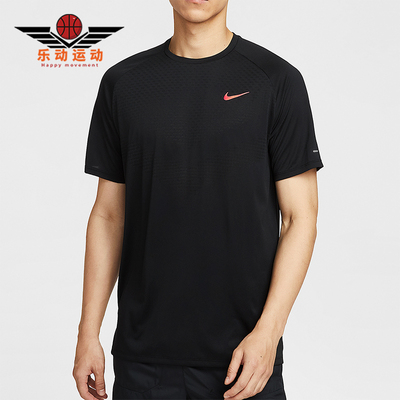 Nike/耐克正品Dri-FIT 男士套头跑步透气户外运动短袖HV2129-010