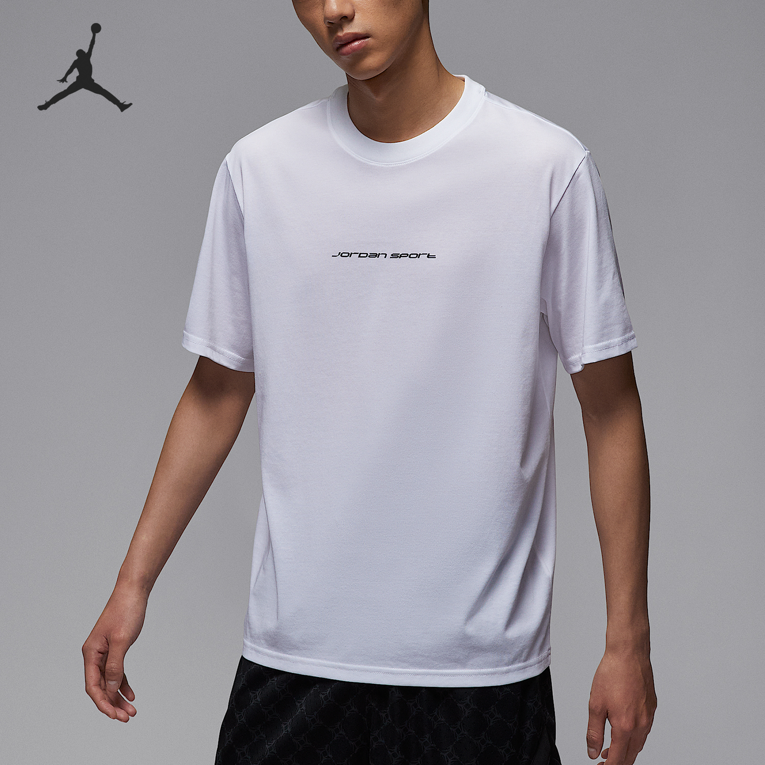Nike/耐克正品Jordan男士圆领简约运动亲肤透气短袖IB6762-100