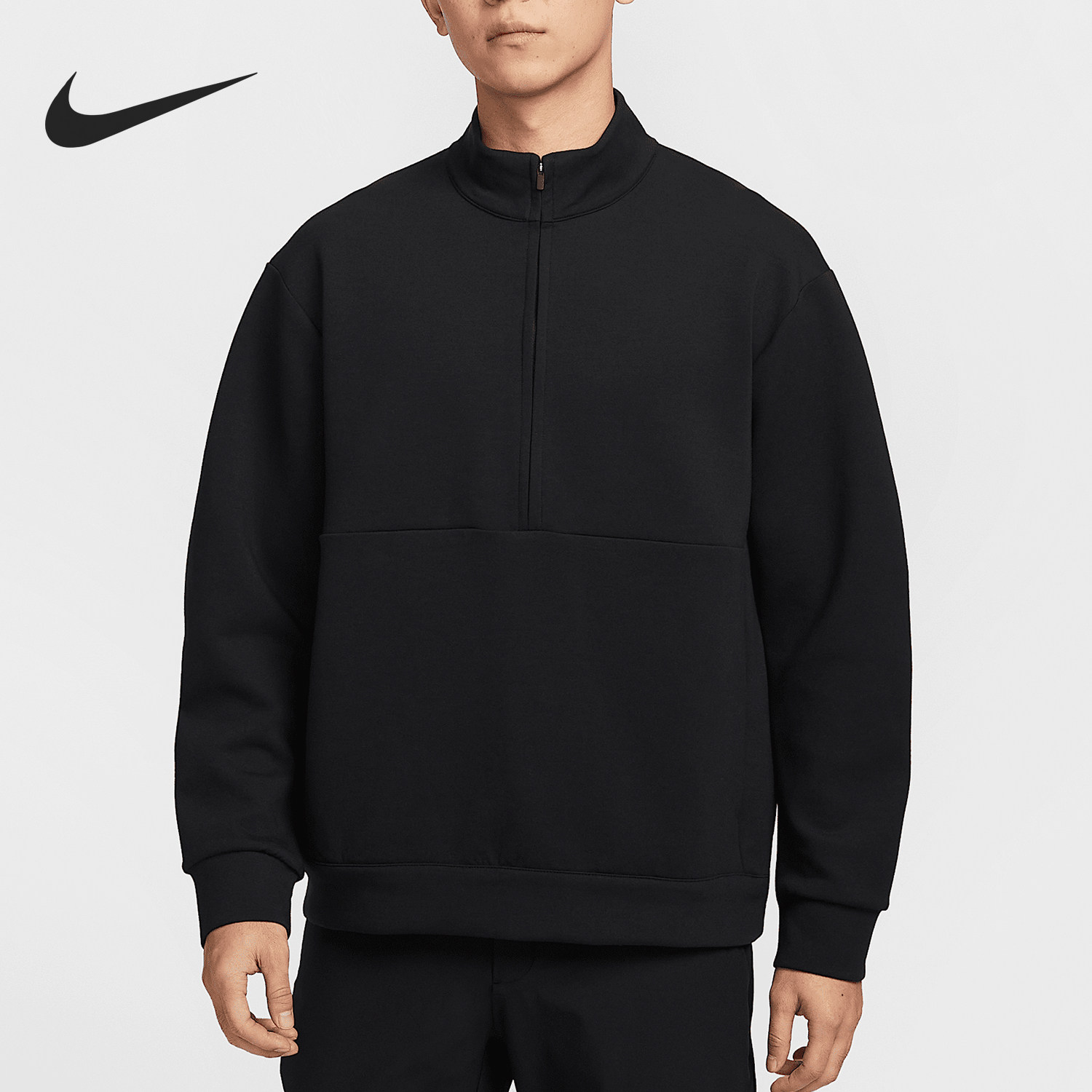 Nike/耐克正品新款男士半拉链宽松简约经典卫衣套头衫HQ6954-010