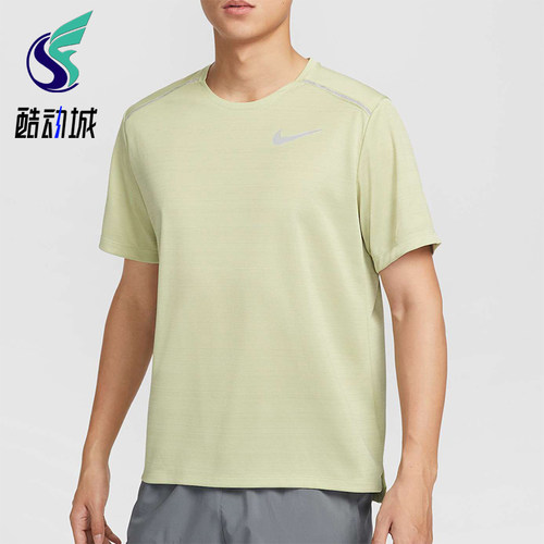 Nike/耐克正品2025夏季款男士透气跑步运动训练短袖AJ7566-371