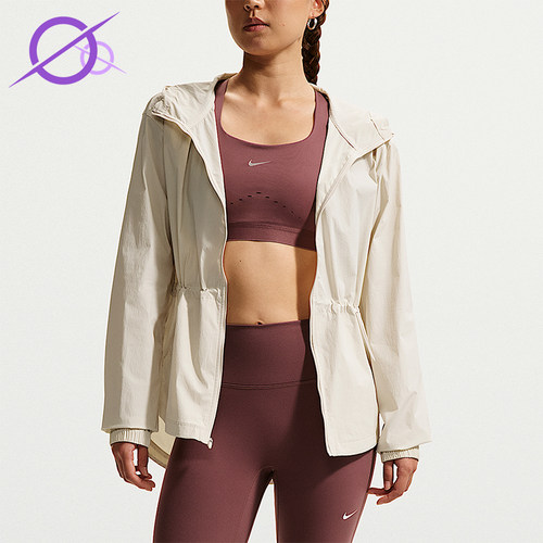 Nike/耐克正品春秋女士运动连帽简约梭织拉链夹克外套IF1167-104