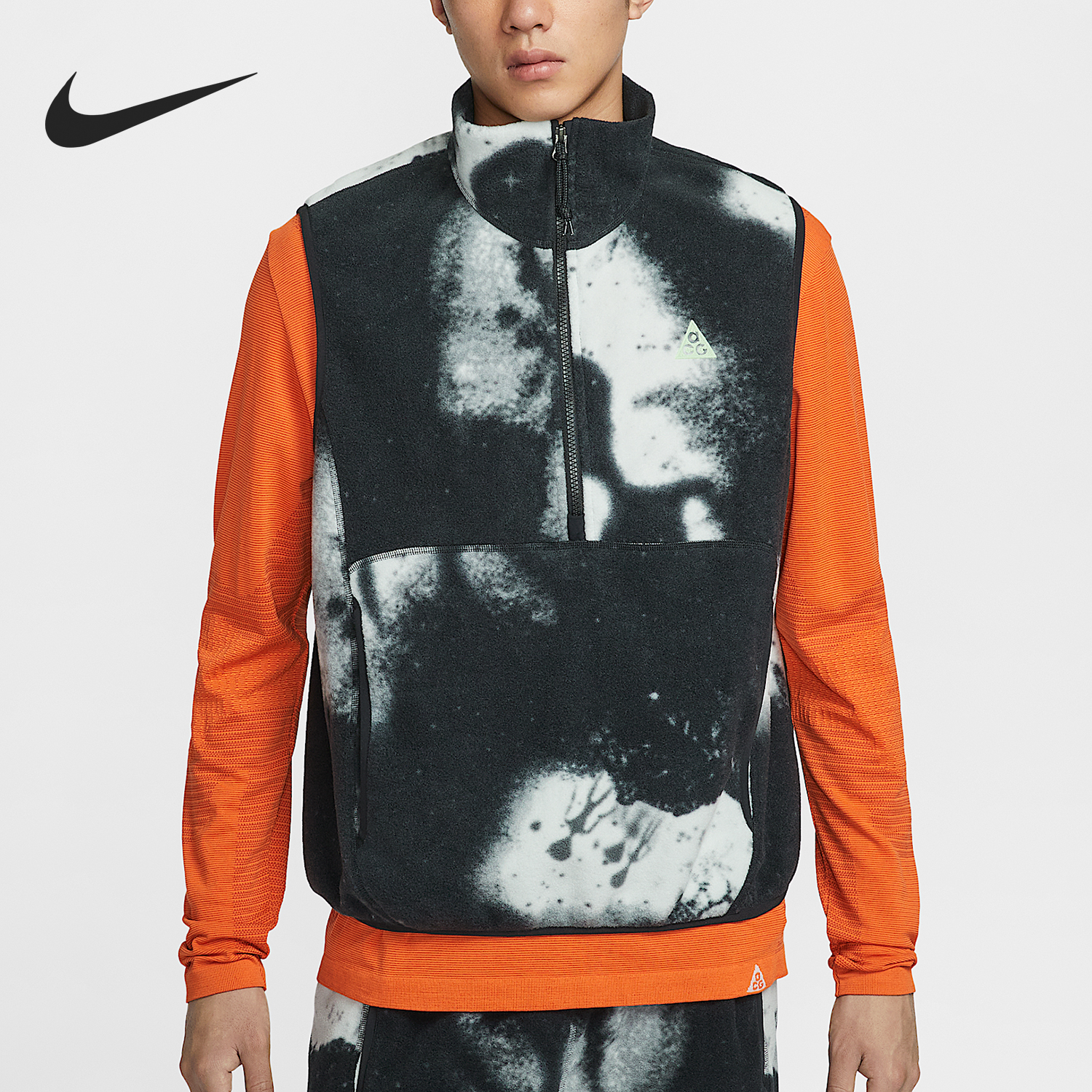 Nike/耐克正品ACG Wolf Tree男士休闲摇粒绒图案马甲HV1122-060