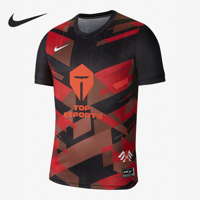 Nike/耐克正品当季新款X LPL TES男子运动球衣短袖T恤 DD9507-010