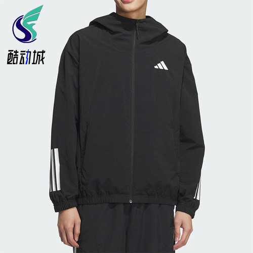 Adidas/阿迪达斯正品新款男士梭织透气经典连帽夹克外套KC3926