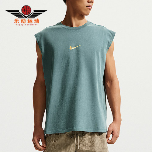 Nike/耐克正品夏季男士透气简约圆领轻盈亲肤背心T恤IH1976-382