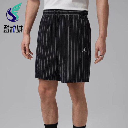 Nike/耐克正品JORDAN新款男黑白色条纹时尚经典短裤IR6303-010