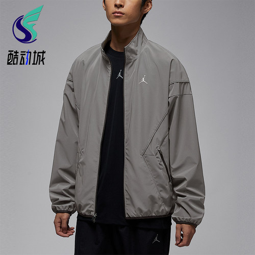 Nike/耐克正品JORDAN男士休闲立领印花梭织运动外套IF1878-095