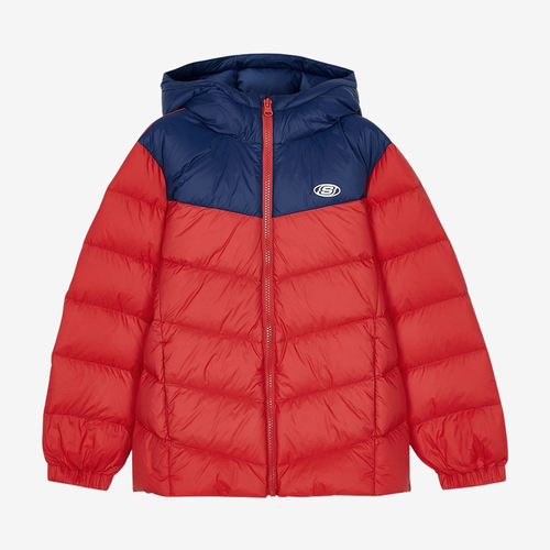 Skechers斯凯奇正品儿童保暖连帽拉链短款羽绒服L424K102-001W