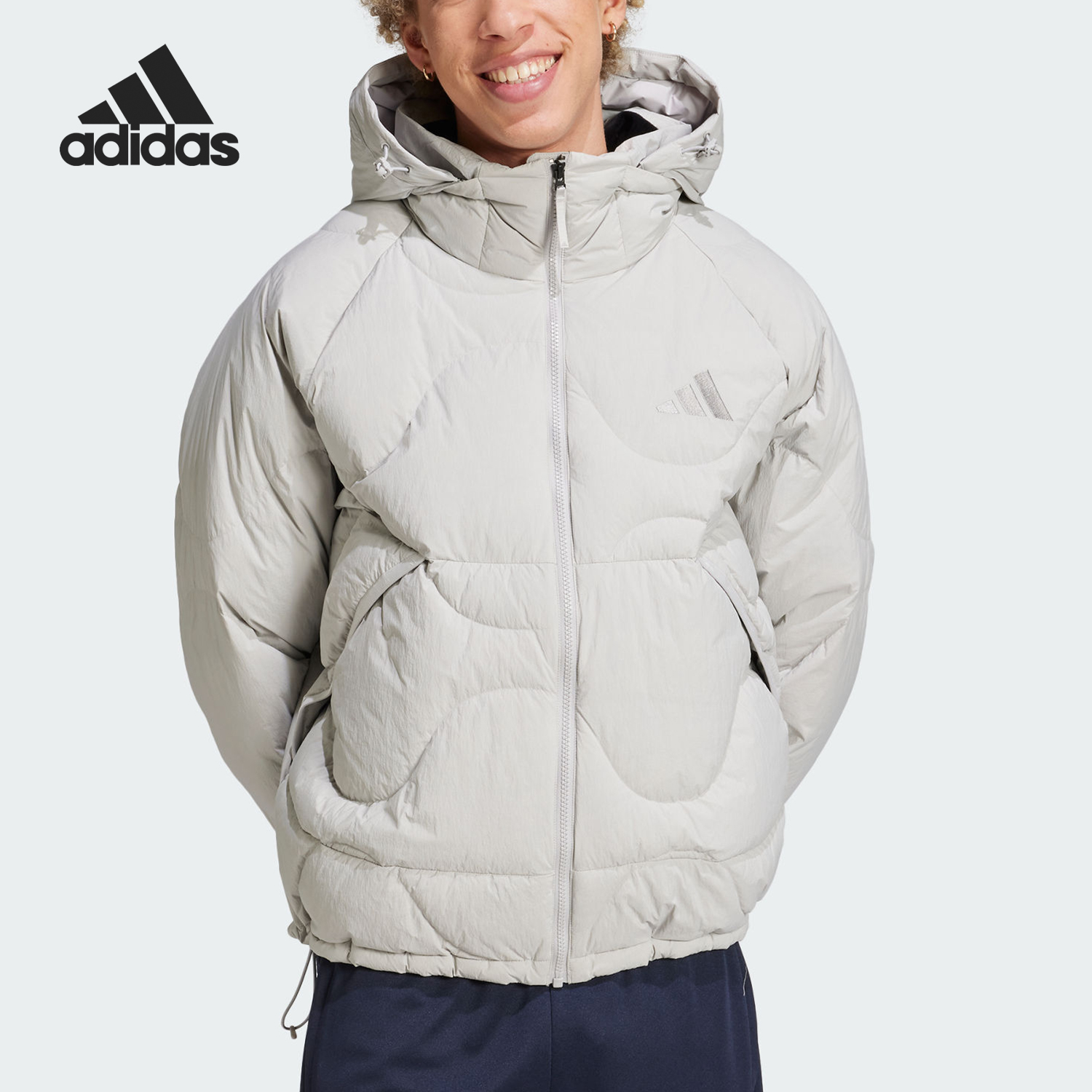 Adidas/阿迪达斯正品新款男女款防泼水保暖宽松羽绒服JG5928