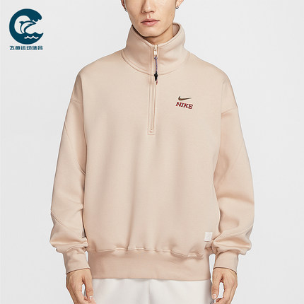 Nike/耐克正品2025冬季款男士日常立领套头半拉链卫衣IQ3708-126
