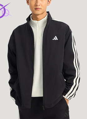Adidas/阿迪达斯正品2025冬季款男士日常立领耐穿休闲外套KR2517