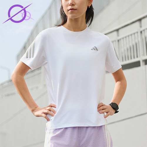 Adidas/阿迪达斯正品2026年新款女士轻便经典休闲短袖T恤JZ5115