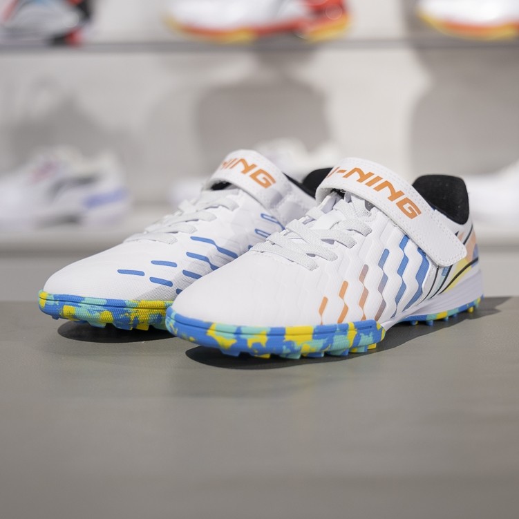 李宁正品2024新款男大童锦 1.5 TEAM YOUNG TF足球鞋YKGU018-1